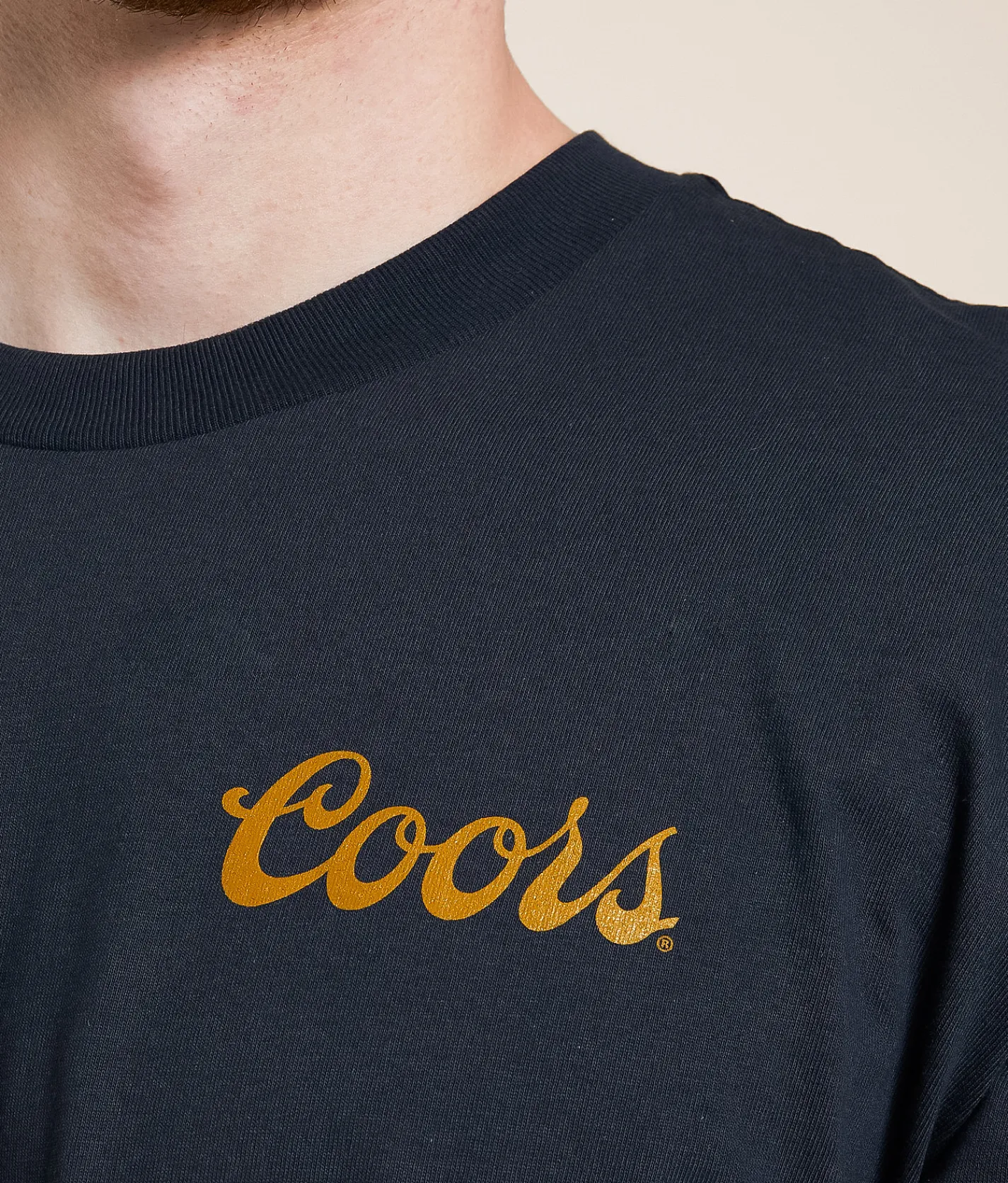 Graphic T-Shirts | tee luv Coors Badge T-Shirt Navy