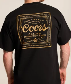 Tops|Graphic T-Shirts | tee luv Coors Bandana T-Shirt Black