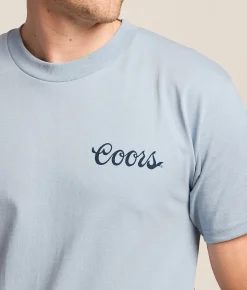 tee luv Coors Bandana T-Shirt Artic Blue New