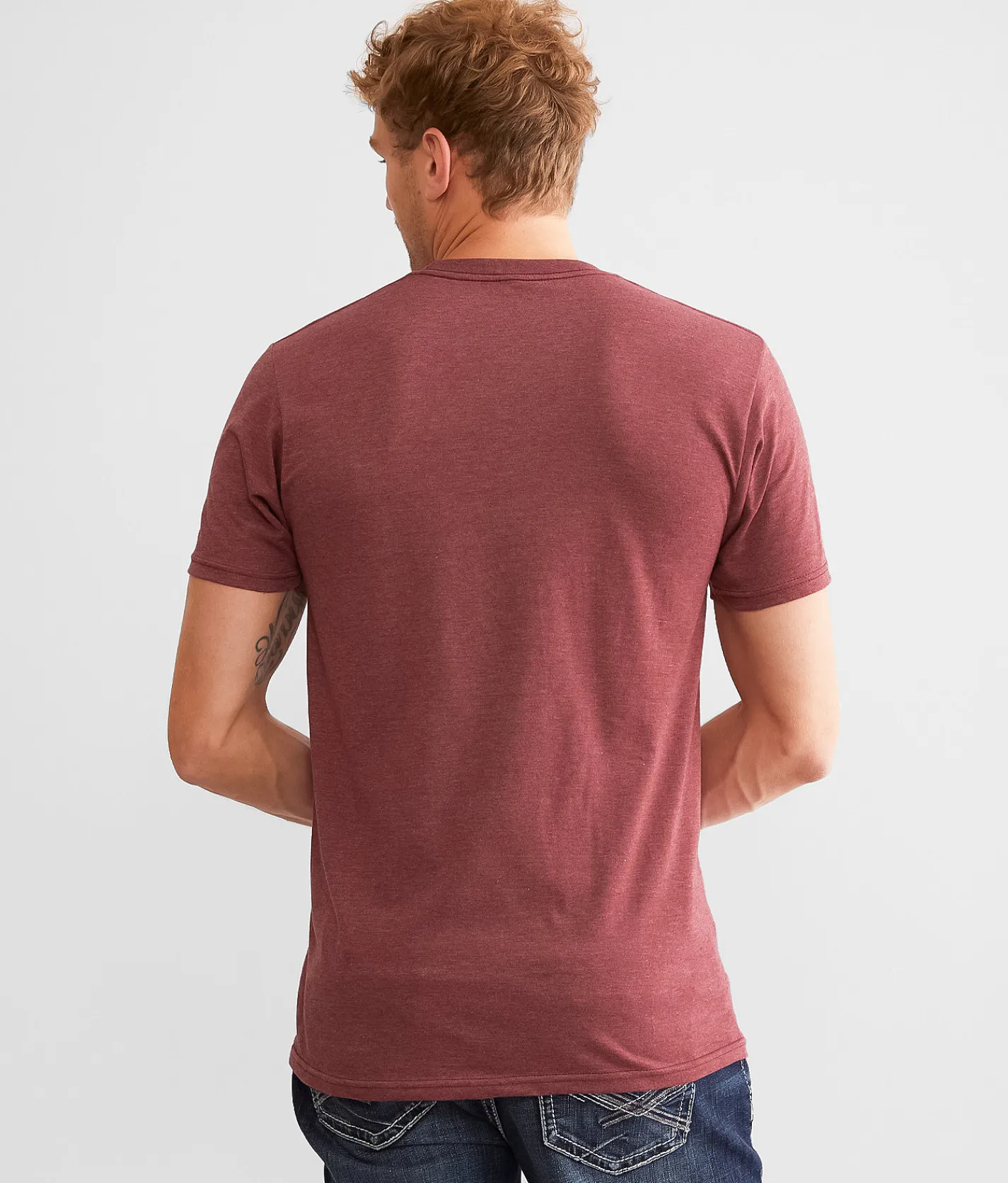 tee luv Coors Banquet Beer T-Shirt Burgundy Heather New