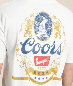 Graphic T-Shirts | Junkfood Coors Banquet Beer T-Shirt Vintage White