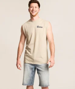tee luv Coors Banquet Classic Tank Top Sand Outlet
