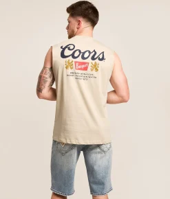 tee luv Coors Banquet Classic Tank Top Sand Outlet