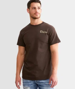 Brew City Coors Banquet Cowboy Rider T-Shirt Dark Chocolate Hot