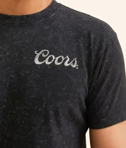 Changes Coors Banquet Cowboy T-Shirt Black Mineral Wash