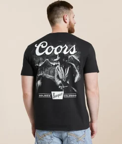 Graphic T-Shirts | Changes Coors Banquet Cowboy T-Shirt Black
