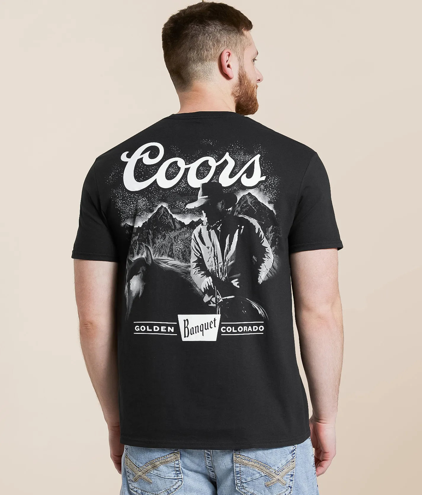 Graphic T-Shirts | Changes Coors Banquet Cowboy T-Shirt Black