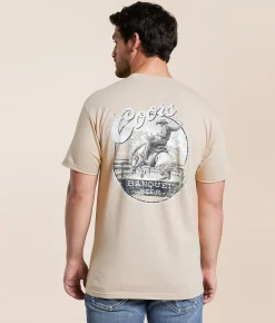 tee luv Coors Banquet Cowboy T-Shirt Sand Clearance