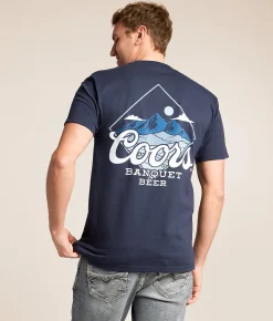 tee luv Coors Banquet Diamond T-Shirt Navy Sale