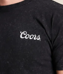 Changes Coors Banquet Dog T-Shirt Black Mineral Wash New