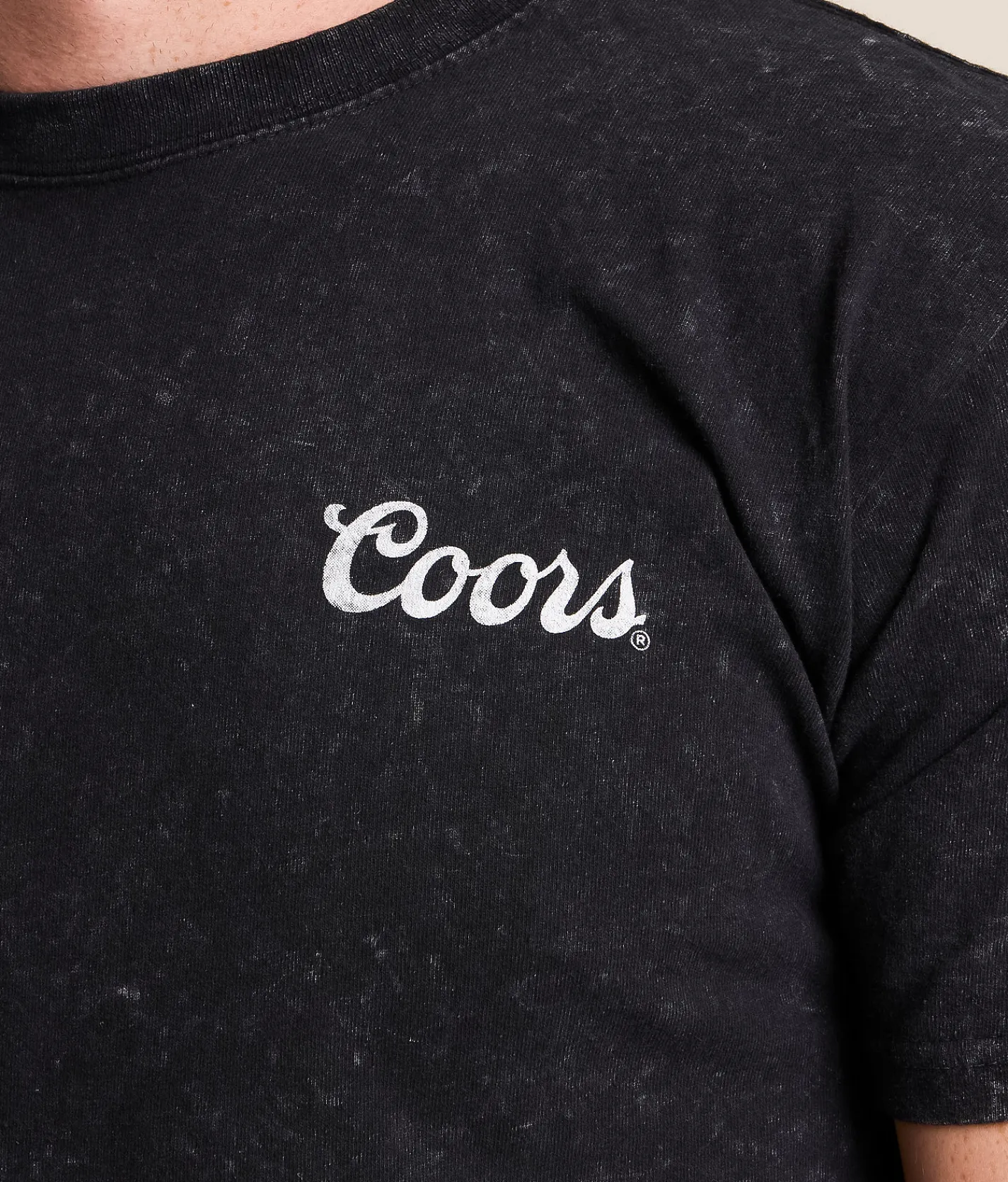 Changes Coors Banquet Dog T-Shirt Black Mineral Wash New