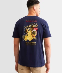 Graphic T-Shirts | Brixton Coors Banquet Hops T-Shirt Navy