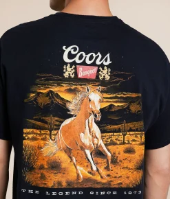 Junkfood Coors Banquet Horse T-Shirt Black Online