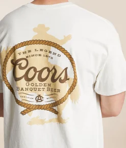 Graphic T-Shirts | Junkfood Coors Banquet Lasso T-Shirt Vintage White