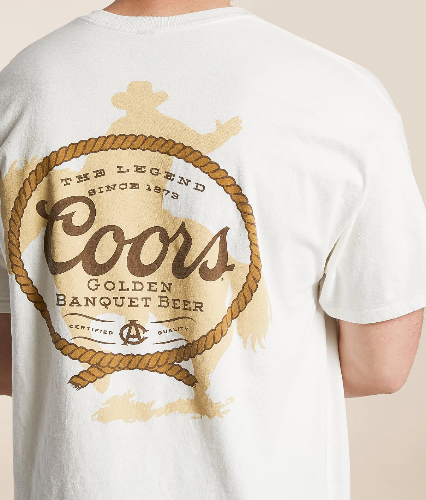 Graphic T-Shirts | Junkfood Coors Banquet Lasso T-Shirt Vintage White