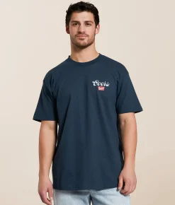 tee luv Coors Banquet Legacy T-Shirt Navy