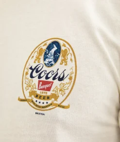 Brixton Coors Banquet Mountain T-Shirt Cream Online