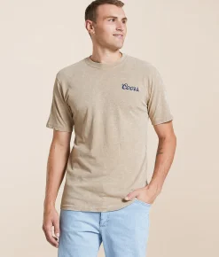 Changes Coors Banquet Mountain T-Shirt Beige Mineral Wash Online