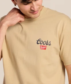 Tops|Graphic T-Shirts | Brew City Coors Banquet Overlay Bull T-Shirt Sand