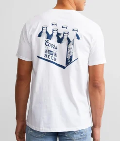 Graphic T-Shirts | tee luv Coors Banquet 6 Pack T-Shirt White