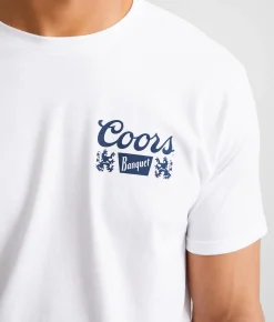 Graphic T-Shirts | tee luv Coors Banquet 6 Pack T-Shirt White