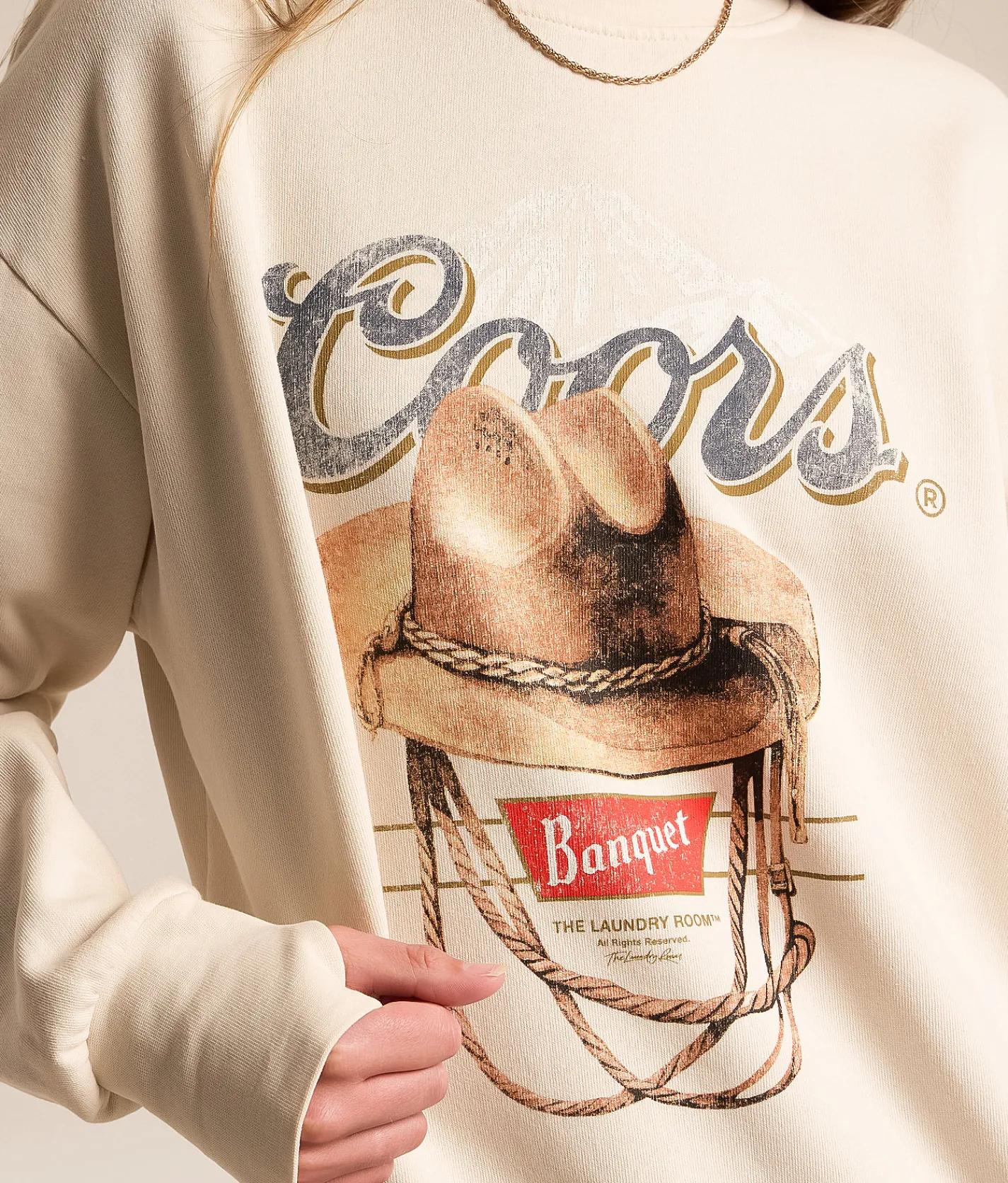 The Laundry Room™ Coors Banquet Pullover Bone New
