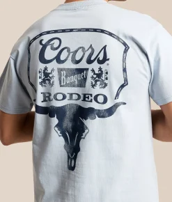 Tops|Graphic T-Shirts | tee luv Coors Banquet Rodeo T-Shirt Arctic Blue