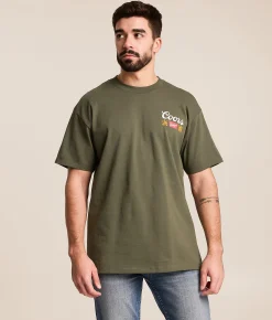 Tops|Graphic T-Shirts | tee luv Coors Banquet Rodeo T-Shirt Surplus Green