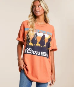 Tops | Junkfood Coors Banquet Rooted In The West T-Shirt Arabesque