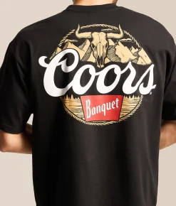 Tops | Changes Coors Banquet Skull Rope Mountain T-Shirt Black