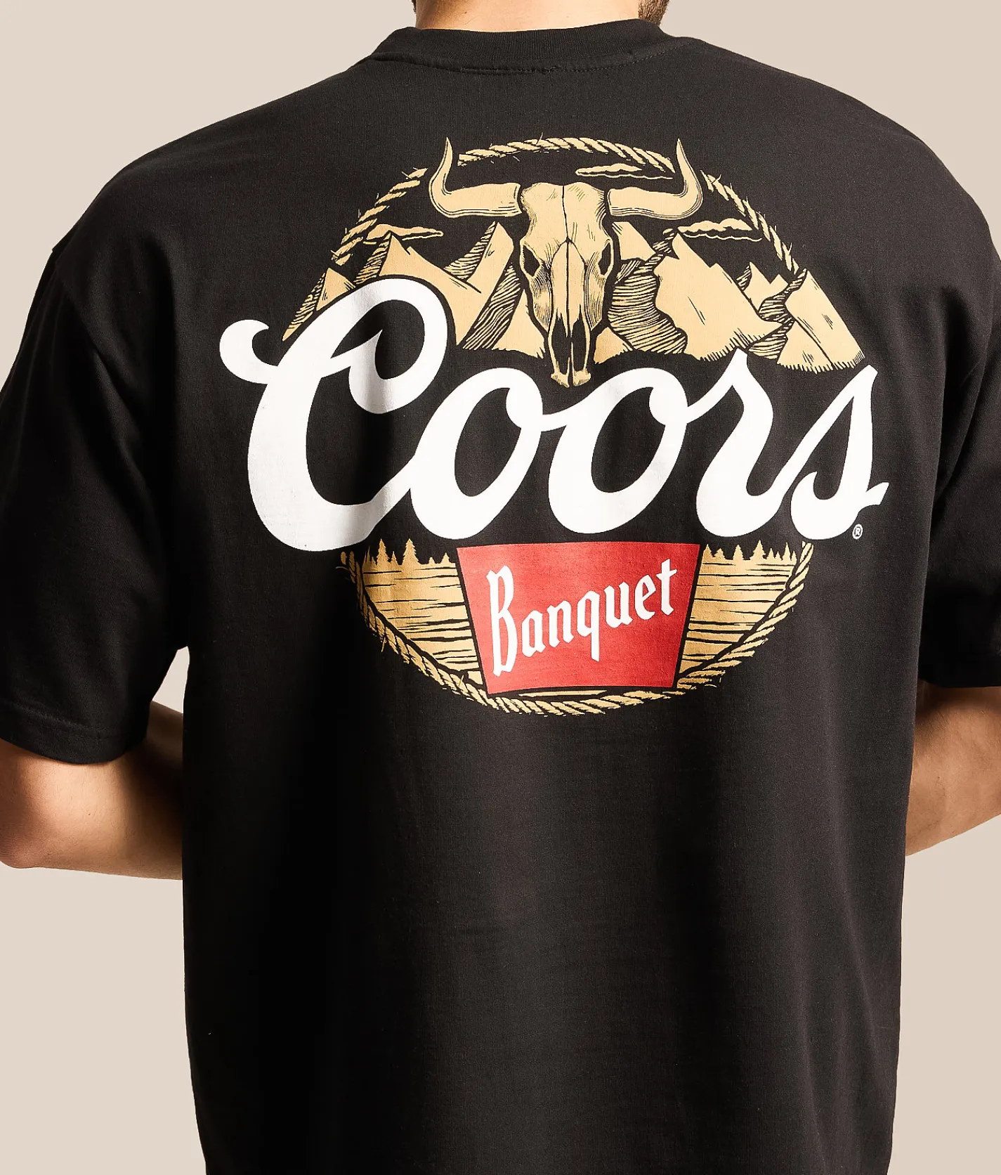 Tops | Changes Coors Banquet Skull Rope Mountain T-Shirt Black