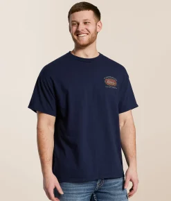 Graphic T-Shirts | Junkfood Coors Banquet Stained T-Shirt Navy