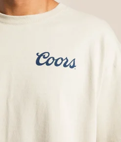 tee luv Coors Banquet T-Shirt Sand