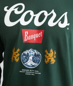 Graphic T-Shirts | tee luv Coors Banquet T-Shirt Forest Green