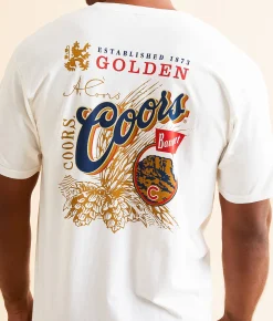 tee luv Coors Banquet T-Shirt Vintage White Sale