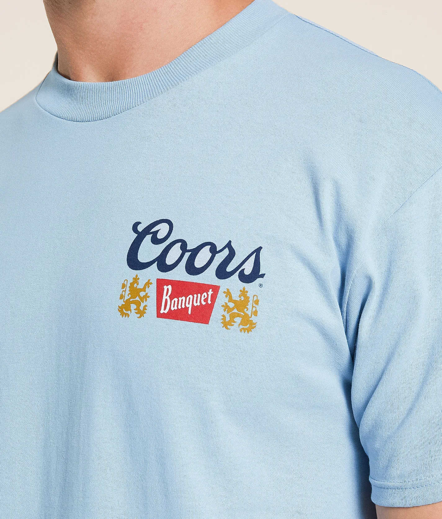 tee luv Coors Banquet T-Shirt Good Grey New