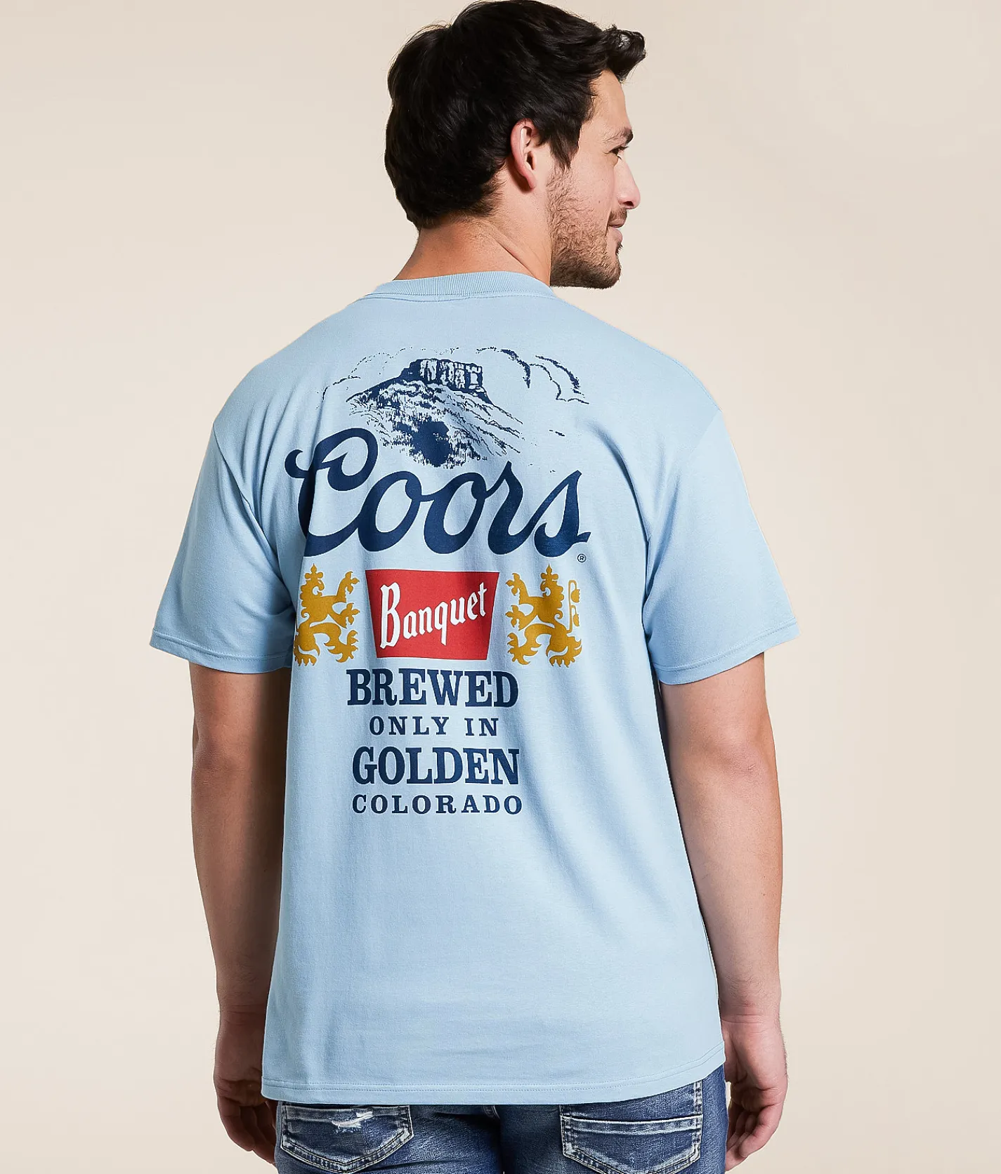 tee luv Coors Banquet T-Shirt Good Grey New
