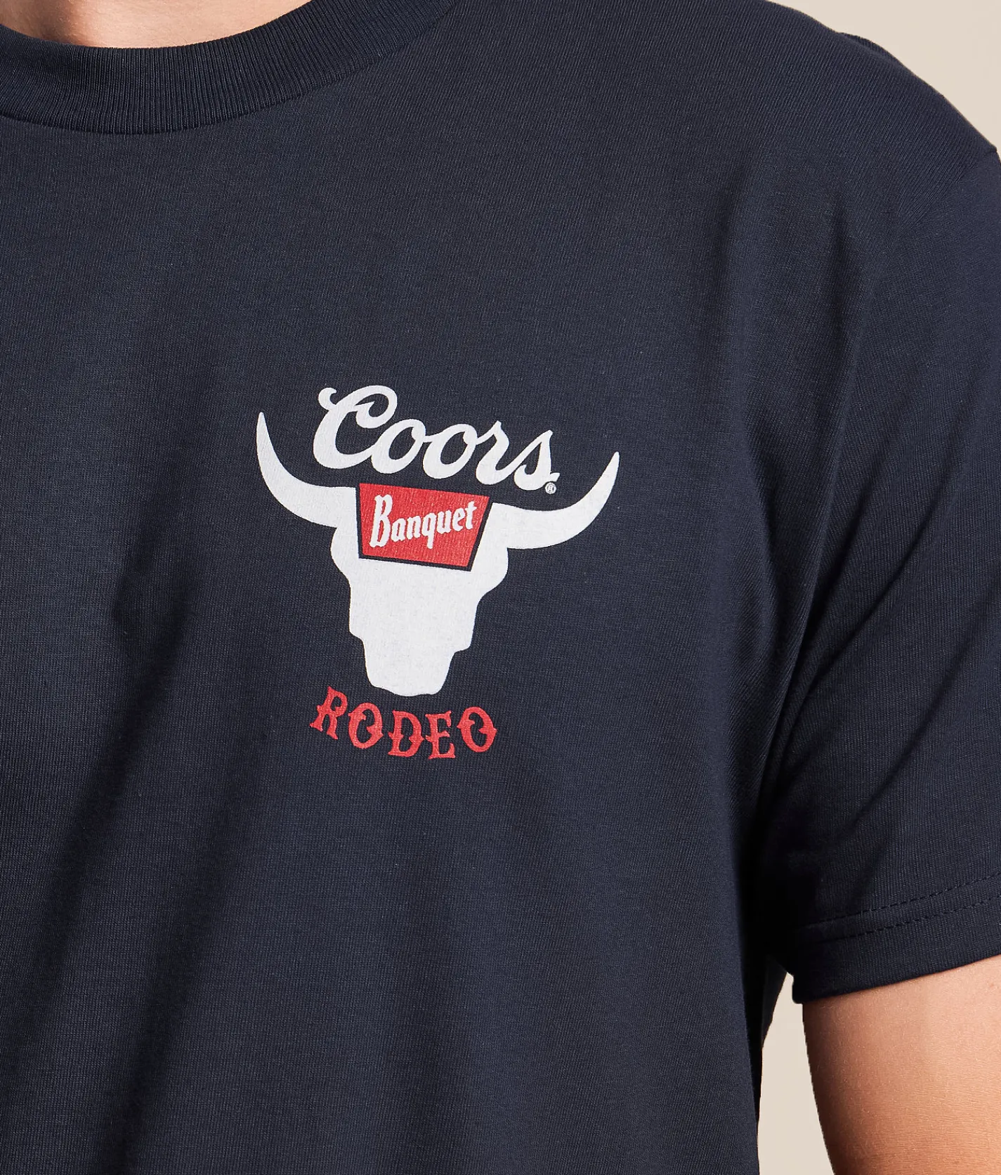 tee luv Coors Banquet T-Shirt Navy