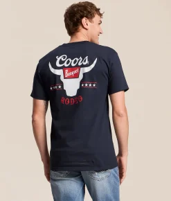 tee luv Coors Banquet T-Shirt Navy