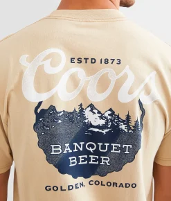 Graphic T-Shirts | tee luv Coors Banquet T-Shirt Sand