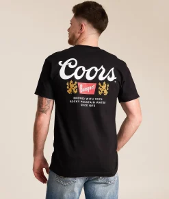 tee luv Coors Banquet T-Shirt Black New