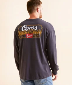 tee luv Coors Banquet T-Shirt Vintage Black Sale