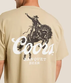 Tops|Graphic T-Shirts | tee luv Coors Banquet T-Shirt Sand