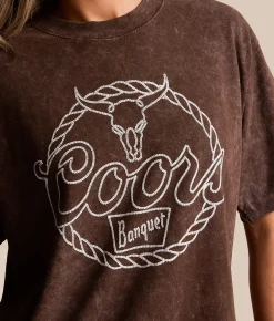 Tops | Changes Coors Banquet T-Shirt Brown