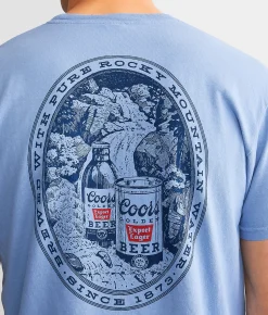 tee luv Coors Beer T-Shirt Washed Denim Outlet