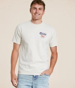 Screen Stars Coors Born To Ride T-Shirt Cream Sale
