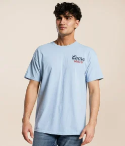 Tops|Graphic T-Shirts | Screen Stars Coors Born To Ride T-Shirt Baby Blue