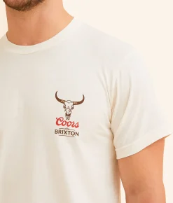 Brixton Coors Bull T-Shirt Cream Best