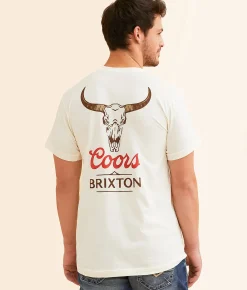 Brixton Coors Bull T-Shirt Cream Best