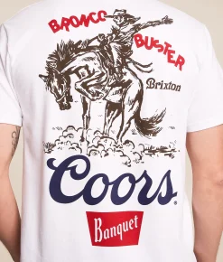 Tops|Graphic T-Shirts | Brixton Coors Buster T-Shirt White